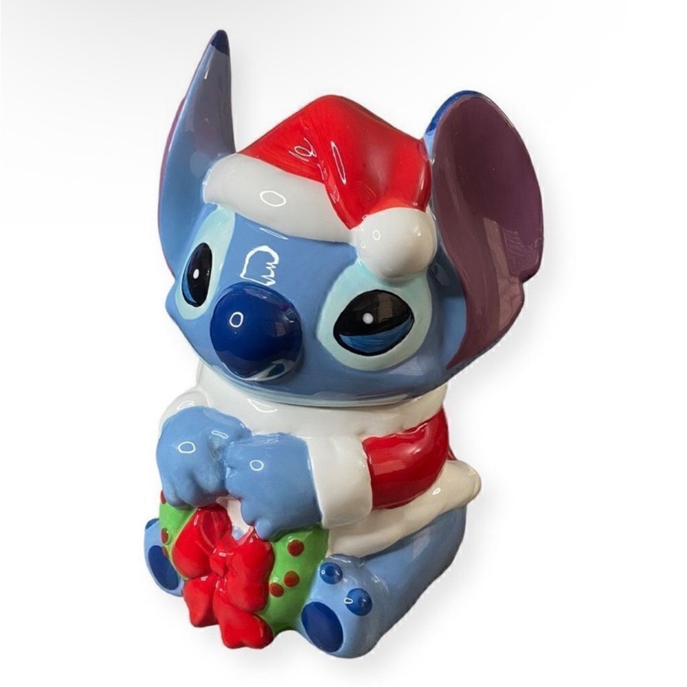 💕Disney Stitch Christmas Cookie Jar💕